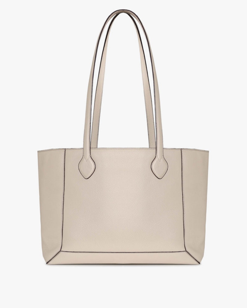 Beige Strathberry Mosaic Shopper Top Handle Bag | UK ECAL-05967