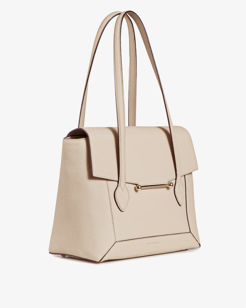 Beige Strathberry Mosaic Tote Top Handle Bag | UK TRKN-91650