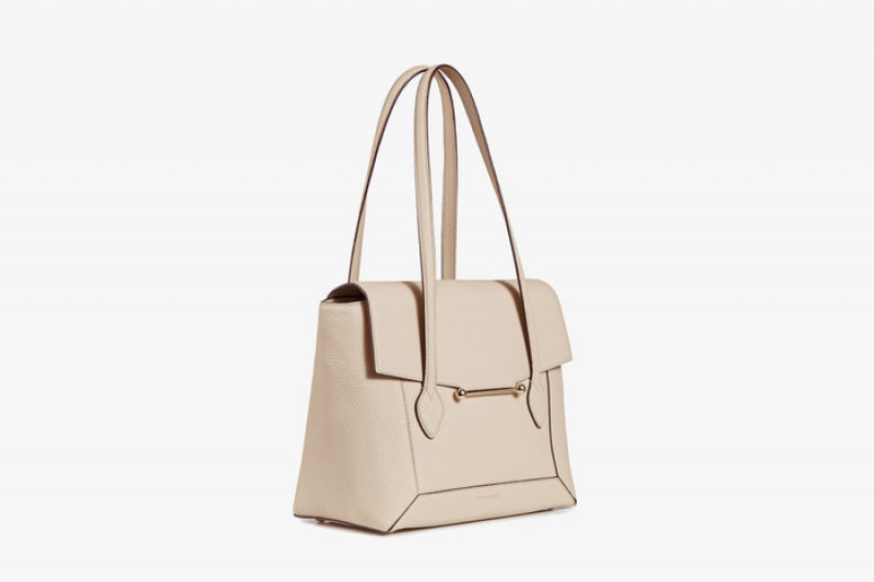 Beige Strathberry Mosaic Tote Top Handle Bag | UK TRKN-91650