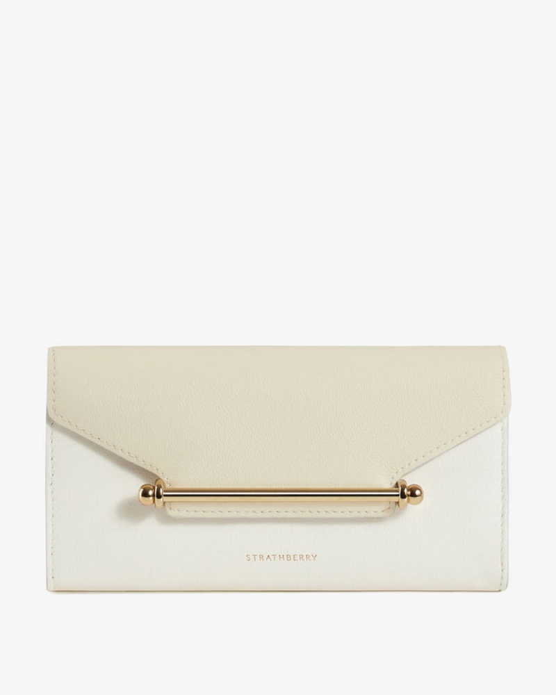 Beige Strathberry Multrees Chain Wallet Mini Bag | UK SNIB-60215