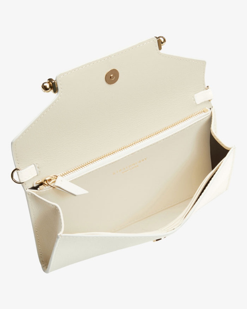 Beige Strathberry Multrees Chain Wallet Clutch Bag | UK ITBS-29870