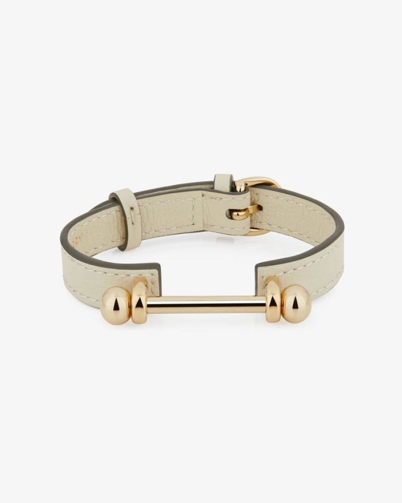 Beige Strathberry Music Bar Bracelet | UK LKRC-56830