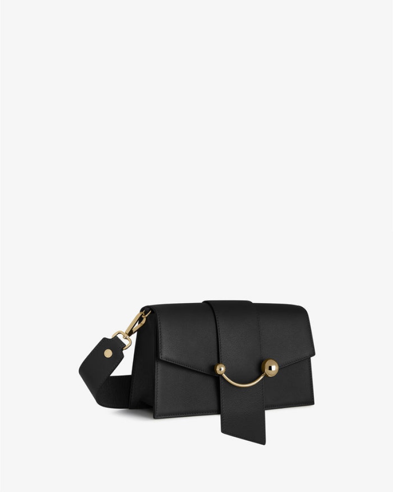 Black Strathberry Crescent Mini Bag | UK KNQV-90576