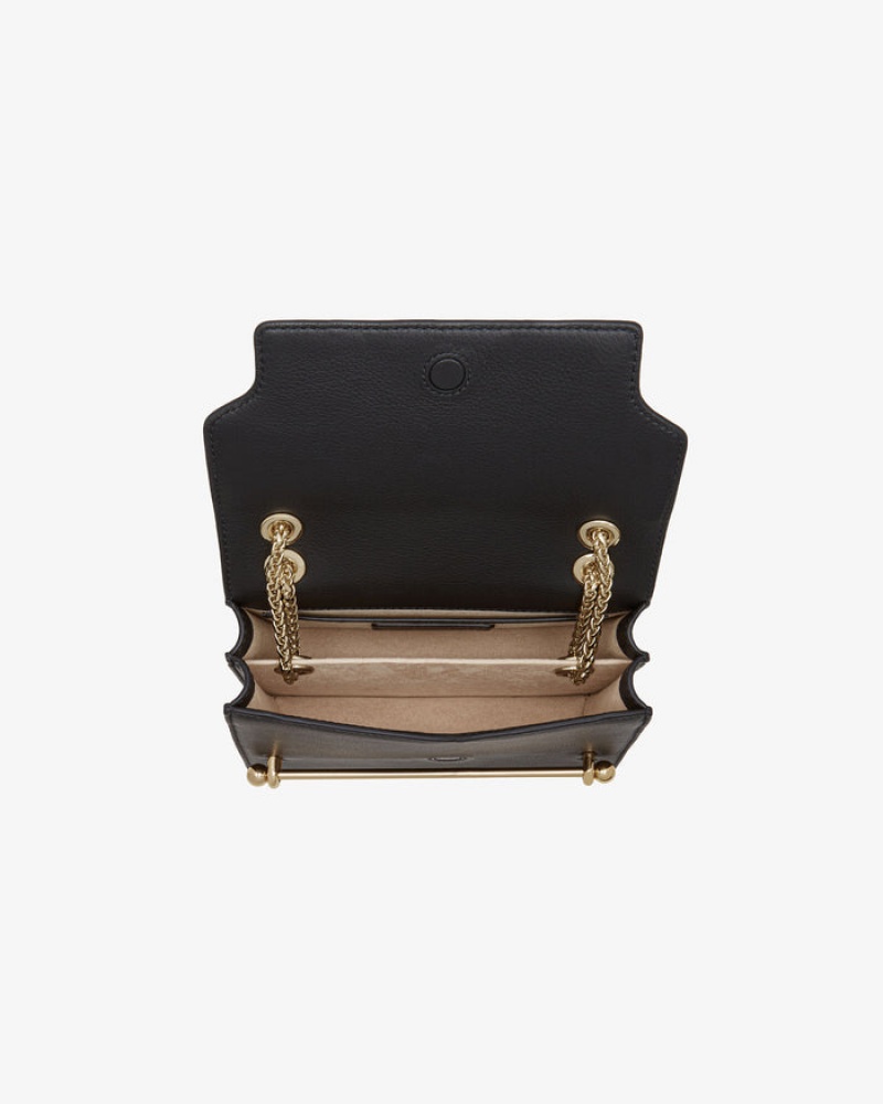 Black Strathberry East/West Mini Bag | UK KTWD-65208