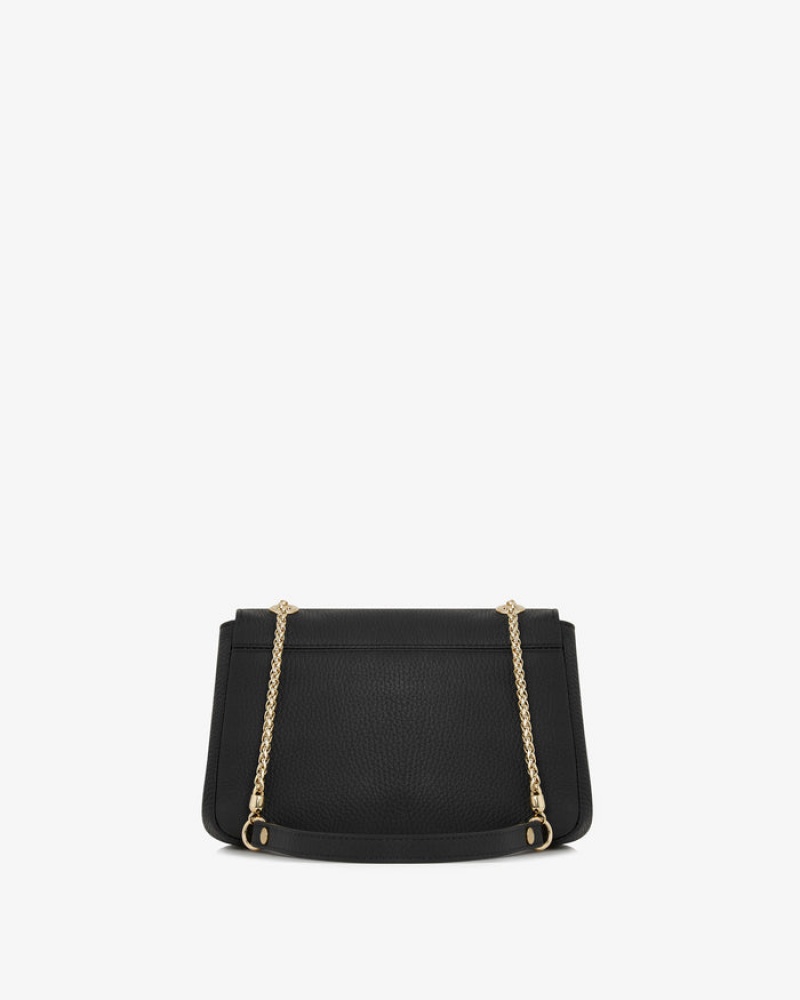 Black Strathberry East/West Mini Soft Crossbody Bag | UK YZWN-91573