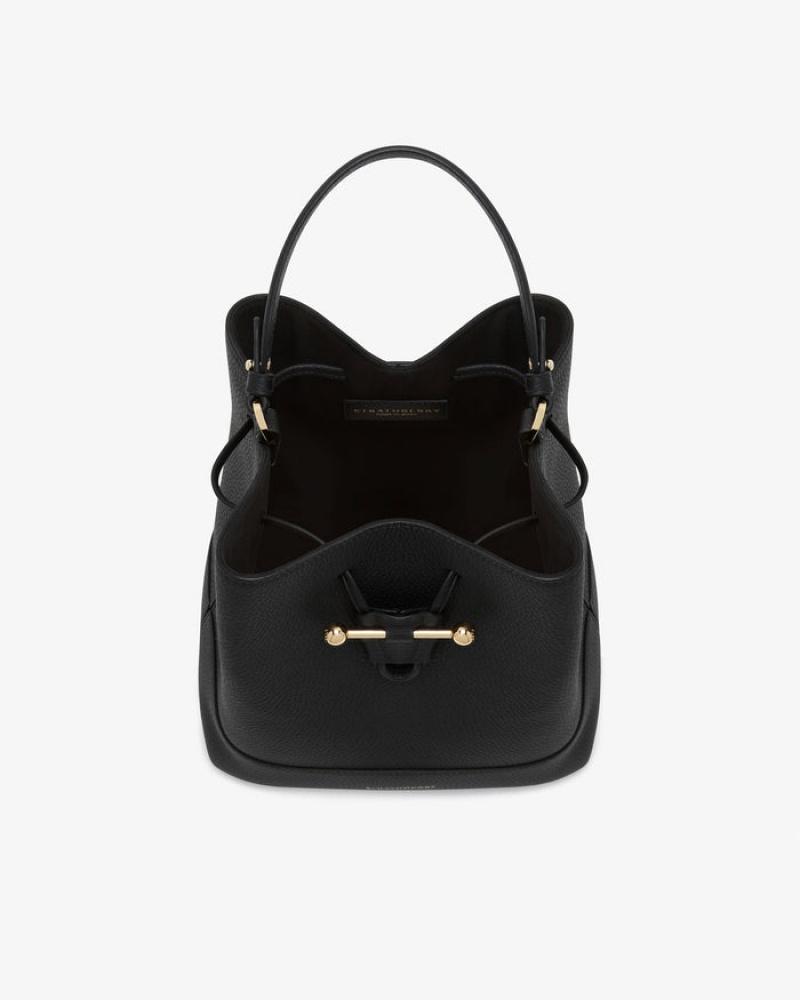 Black Strathberry Lana Osette Midi Crossbody Bag | UK KQTL-82491