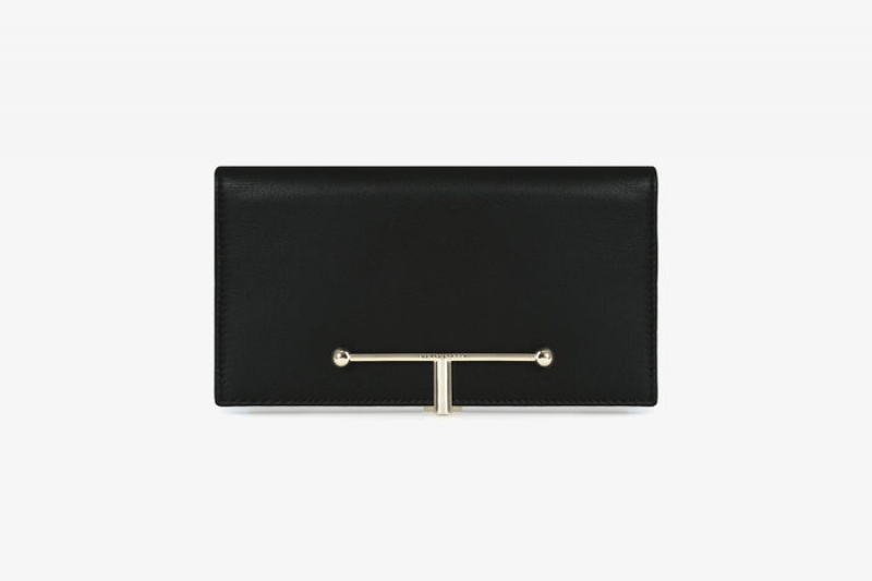 Black Strathberry Large Melville Street Wallet | UK YULZ-63918