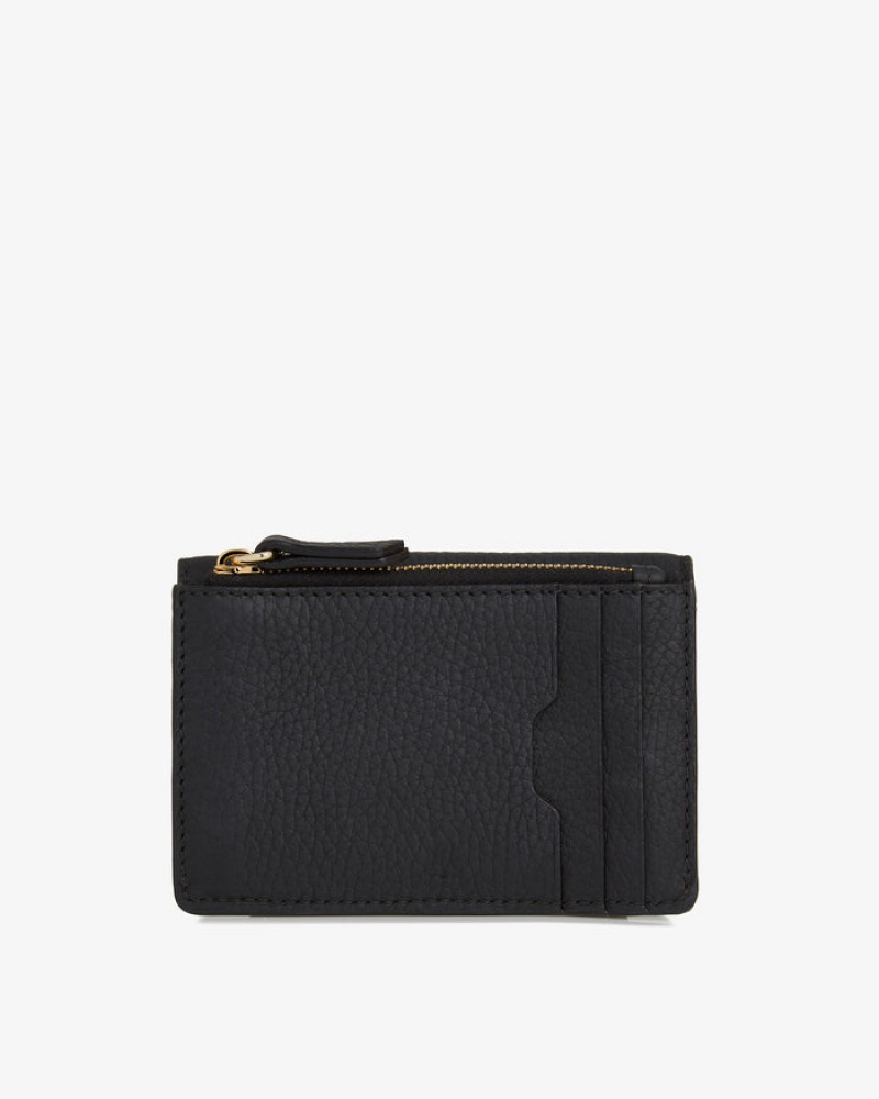 Black Strathberry Multrees Compact Wallet | UK GNQM-04351