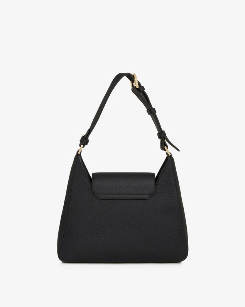 Black Strathberry Multrees Hobo Crossbody Bag | UK FUSO-92081