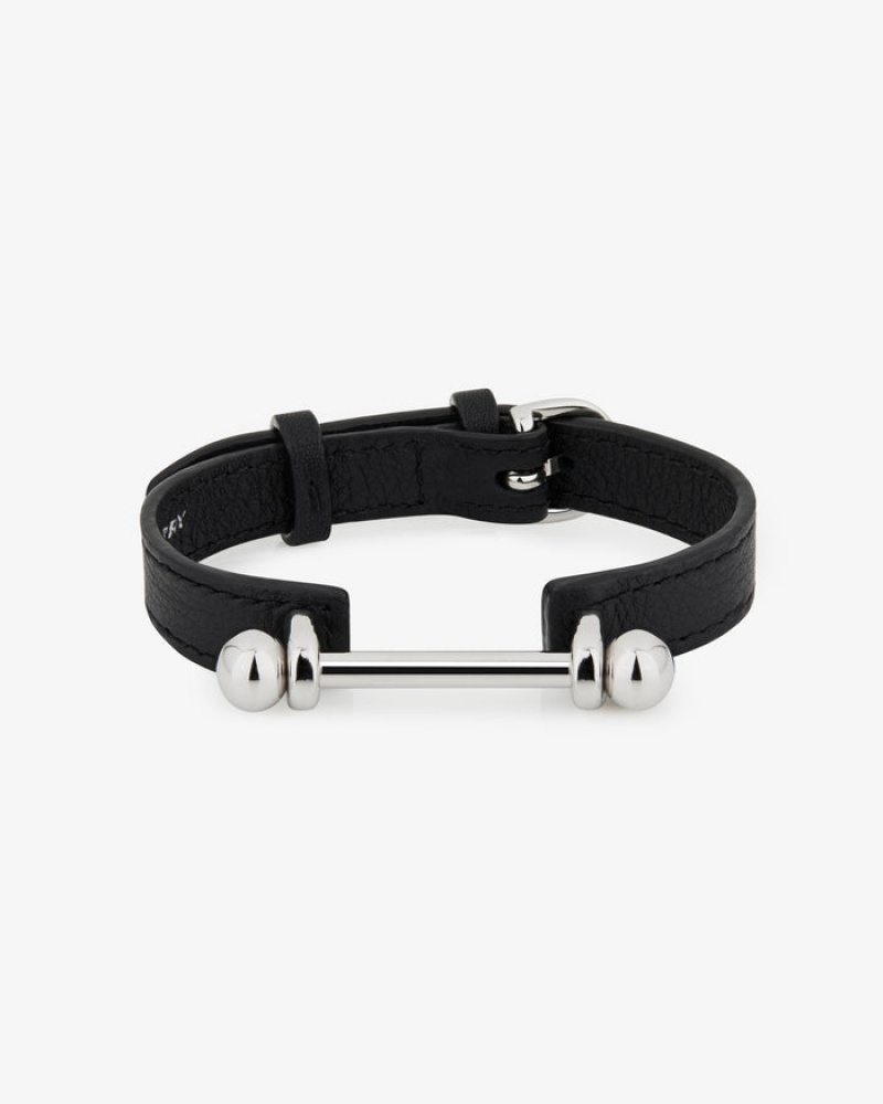 Black Strathberry Music Bar With Hardware Bracelet | UK PAHW-60348