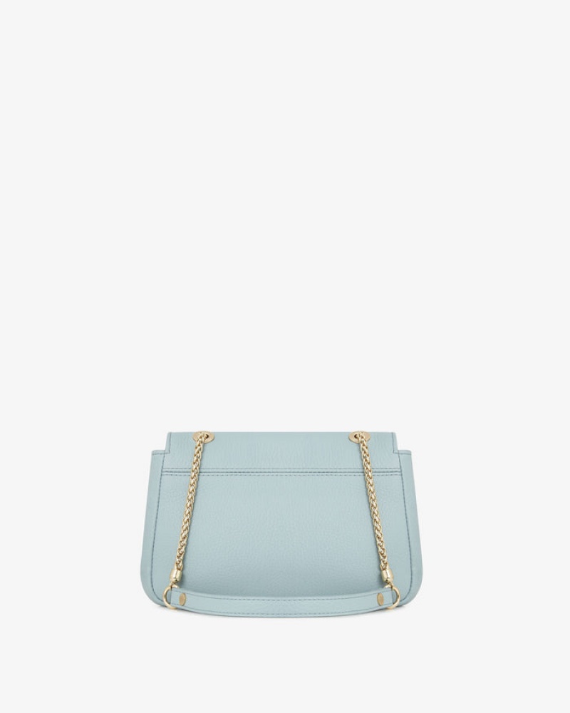 Blue Strathberry East/West Mini Soft Crossbody Bag | UK VUQB-16093