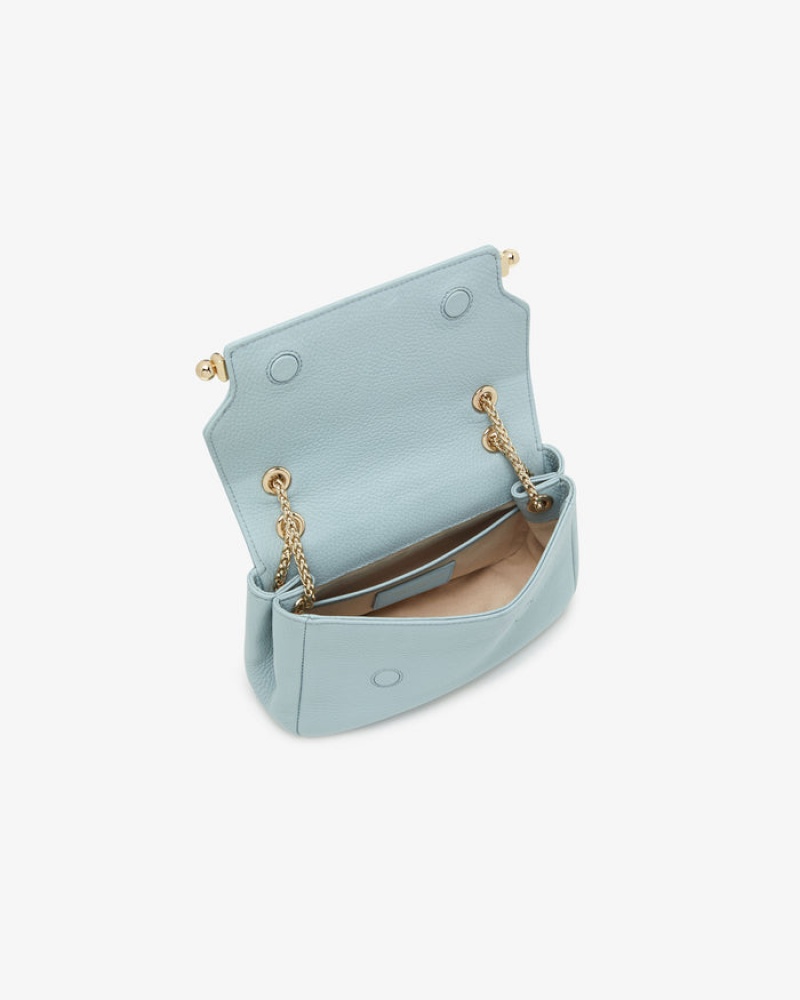 Blue Strathberry East/West Mini Soft Crossbody Bag | UK VUQB-16093