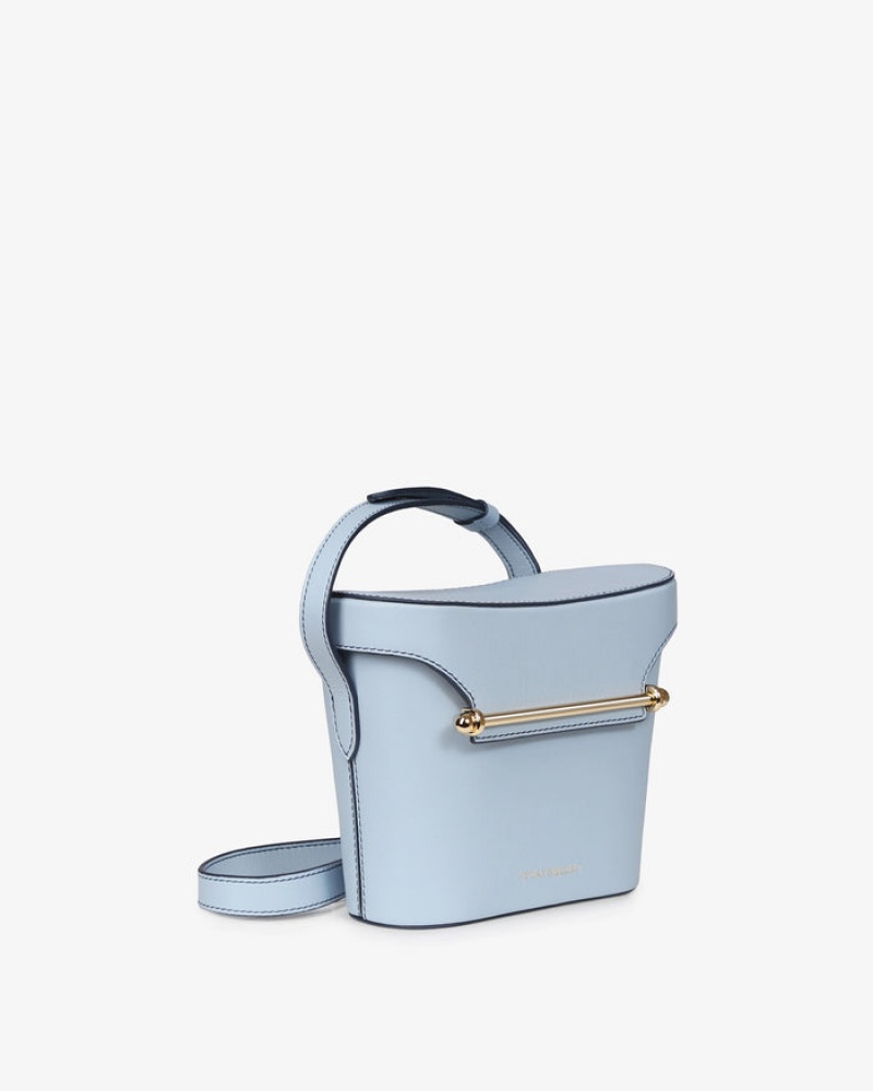 Blue Strathberry Safari With Edge/Stitch Shoulder Bag | UK HLIF-79621