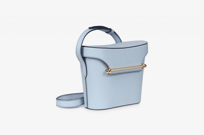 Blue Strathberry Safari With Edge/Stitch Shoulder Bag | UK HLIF-79621