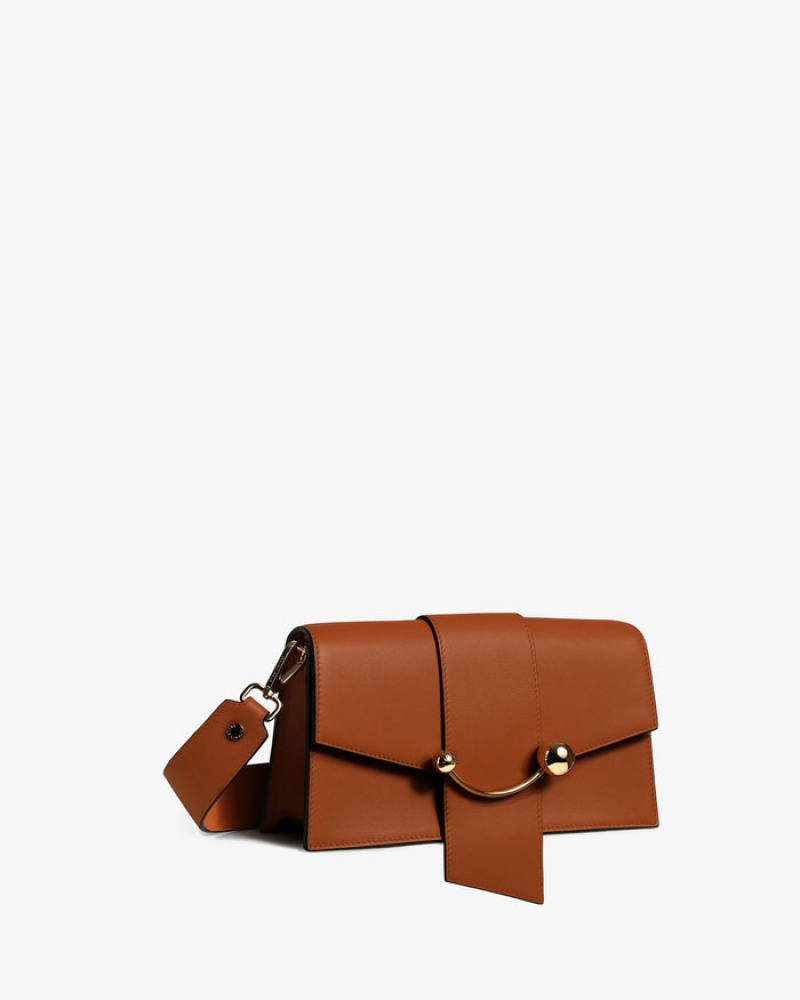 Brown Strathberry Crescent Mini Bag | UK NXHD-20847