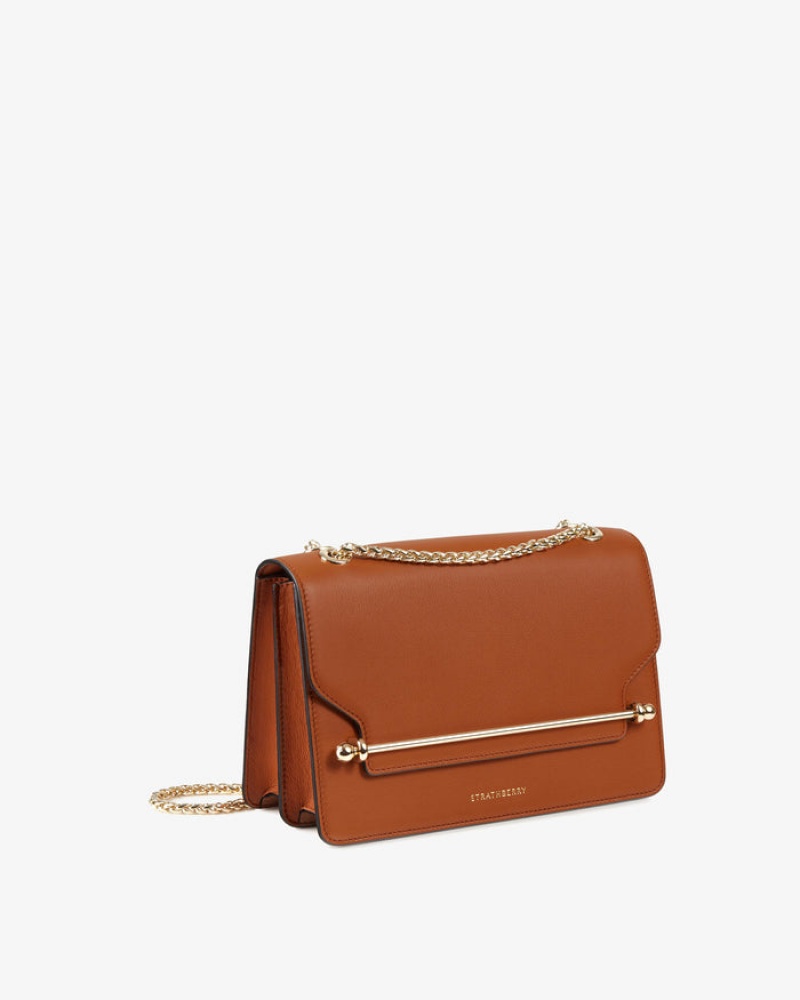 Brown Strathberry East/West Crossbody Bag | UK QRWY-47563