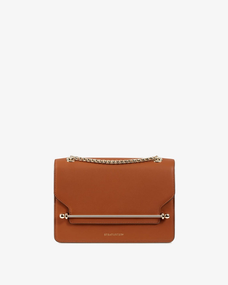 Brown Strathberry East/West Crossbody Bag | UK QRWY-47563