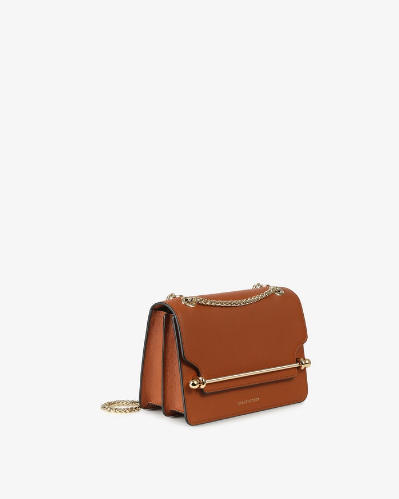 Brown Strathberry East/West Mini Bag | UK NAZK-59624