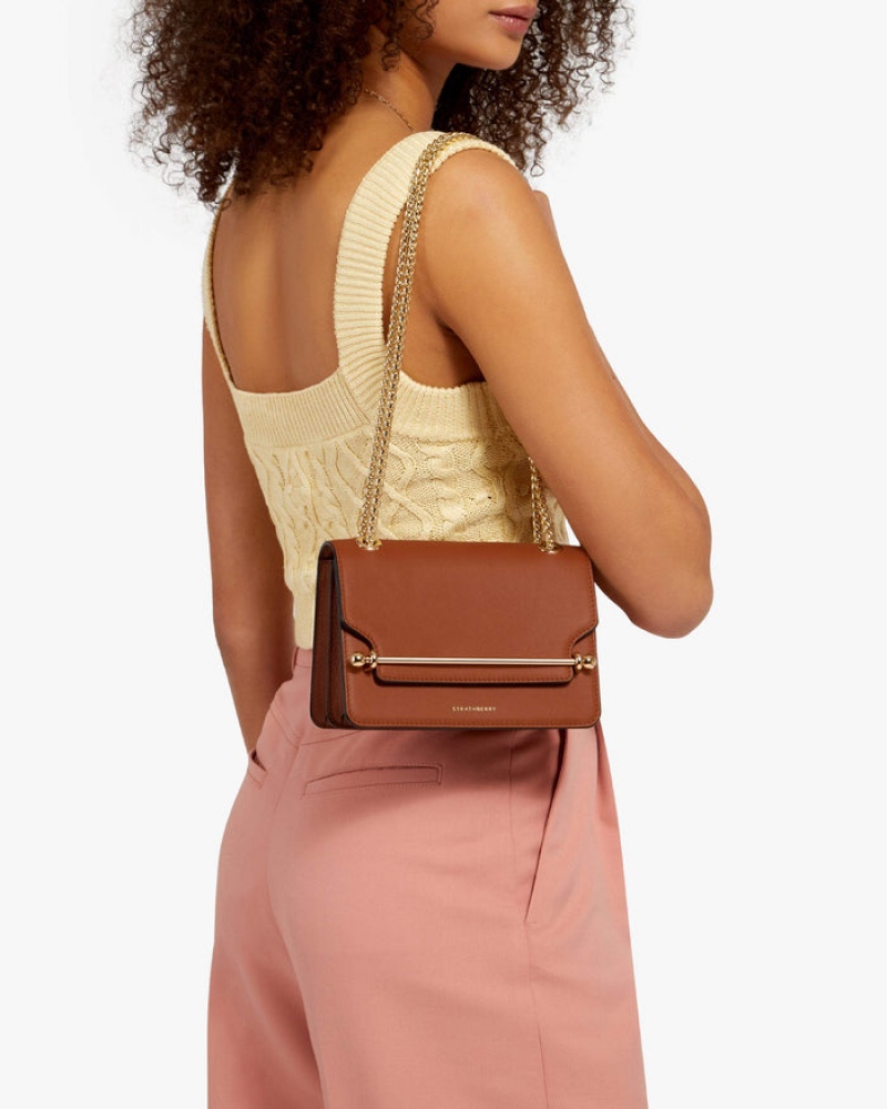 Brown Strathberry East/West Mini Bag | UK NAZK-59624