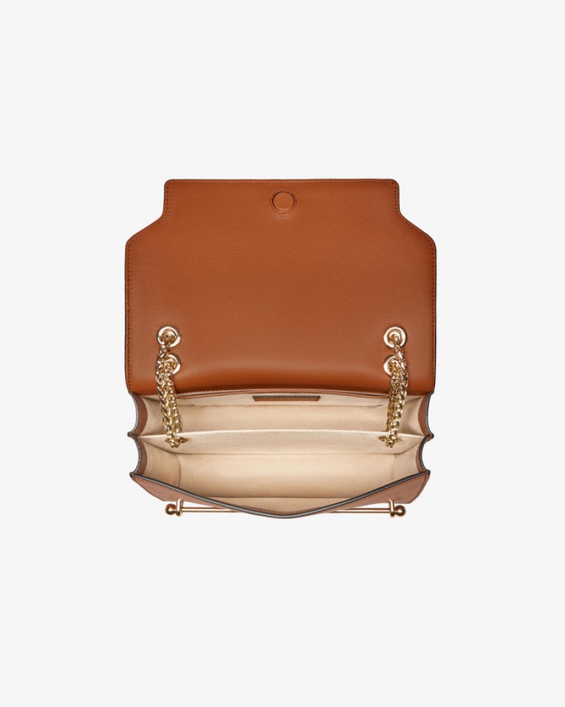 Brown Strathberry East/West Shoulder Bag | UK CARF-40192