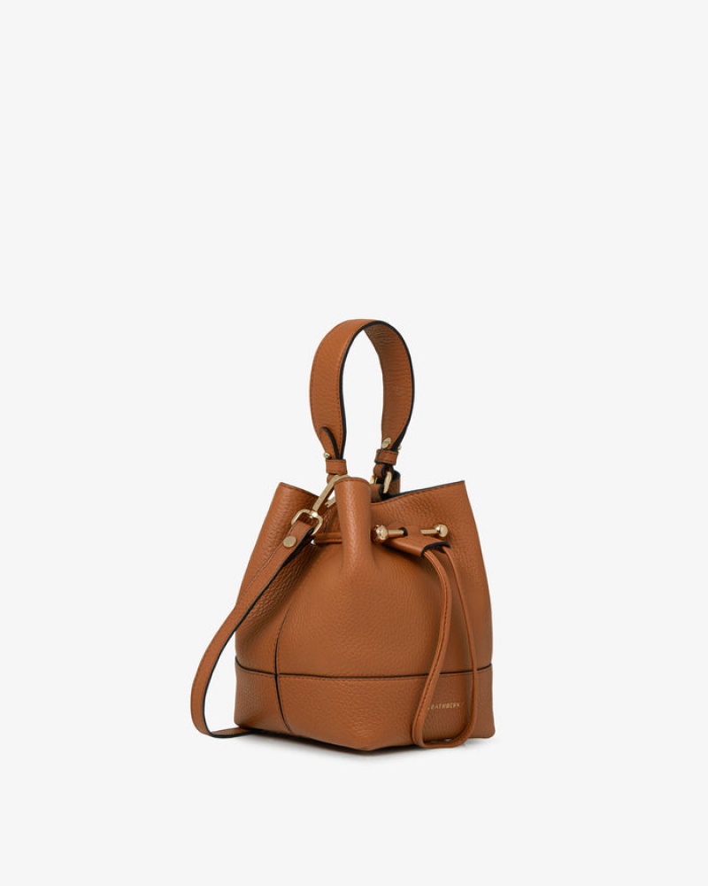 Brown Strathberry Lana Osette Crossbody Bag | UK QBLI-90174