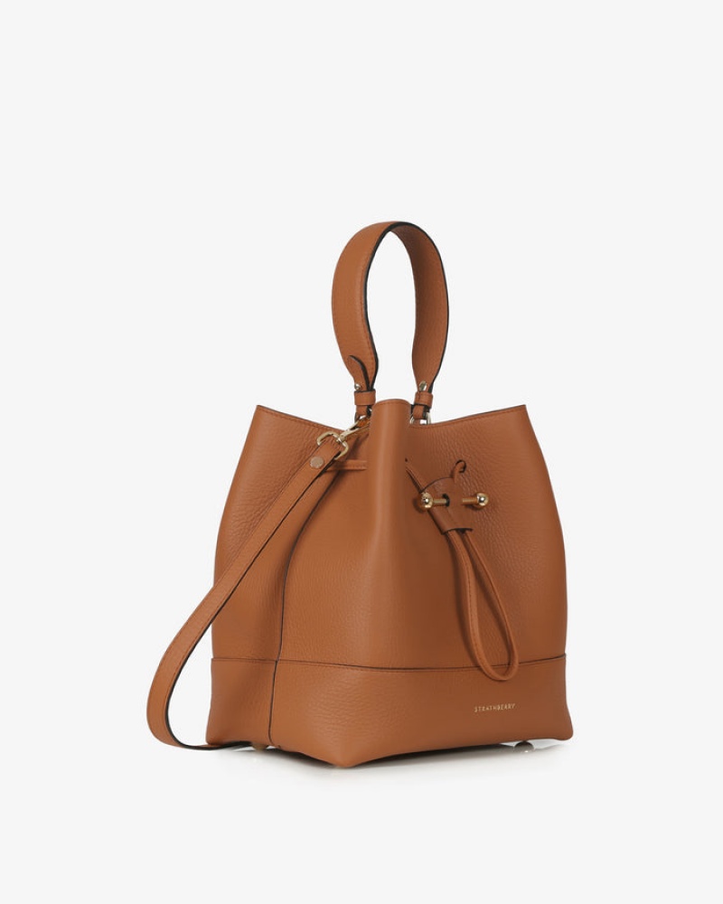 Brown Strathberry Lana Osette Midi Crossbody Bag | UK GCYU-39420