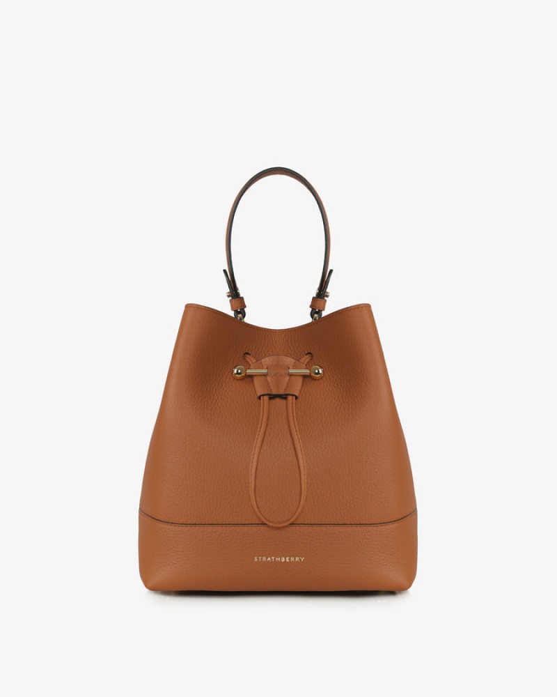 Brown Strathberry Lana Osette Midi Crossbody Bag | UK GCYU-39420