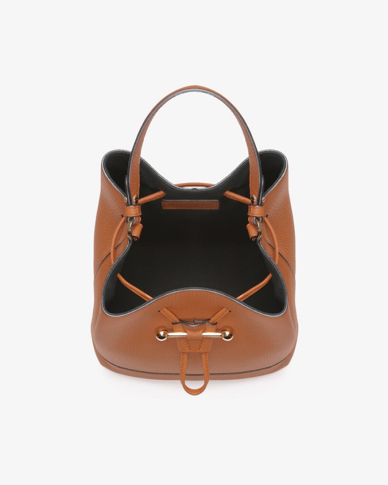 Brown Strathberry Lana Osette Midi Crossbody Bag | UK GCYU-39420