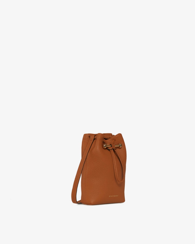 Brown Strathberry Lana Osette Pouch Crossbody Bag | UK NEMX-64978