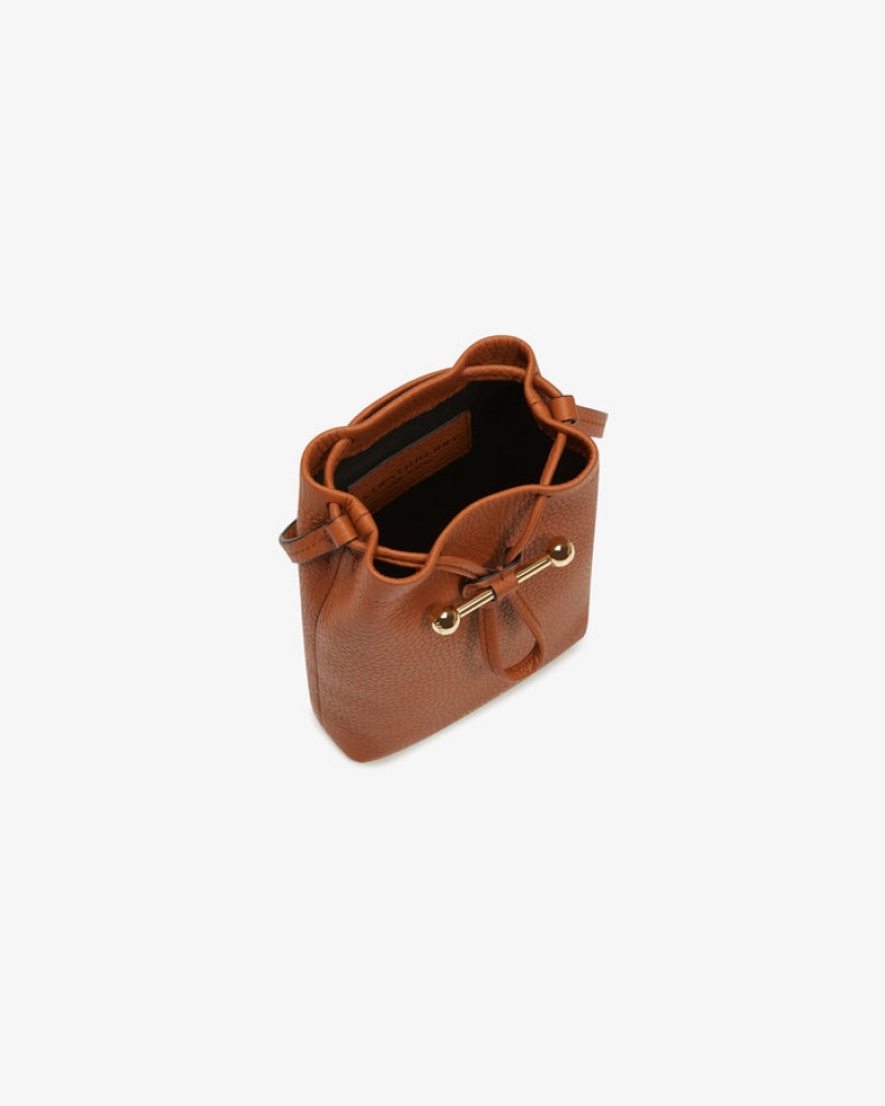 Brown Strathberry Lana Osette Pouch Crossbody Bag | UK NEMX-64978