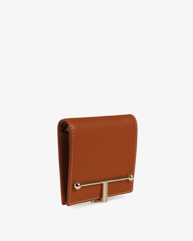 Brown Strathberry Melville Street With Stitch Wallet | UK SJEK-81620