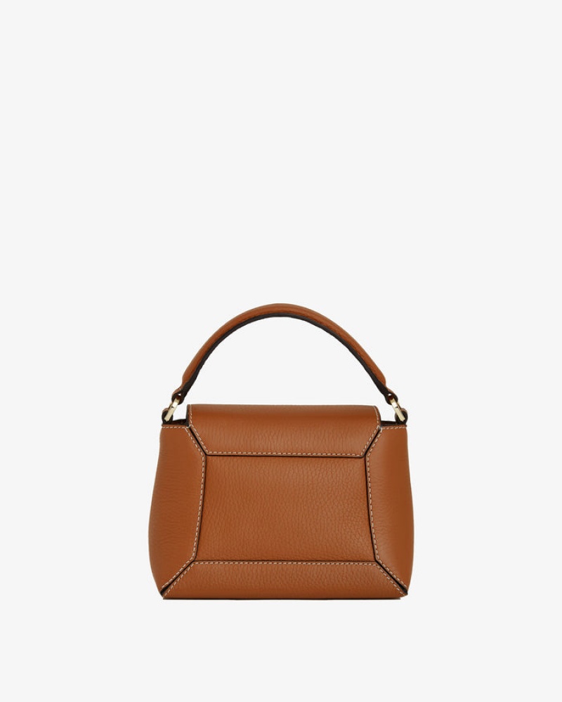 Brown Strathberry Mosaic Nano With Stitch Shoulder Bag | UK RZWL-51923