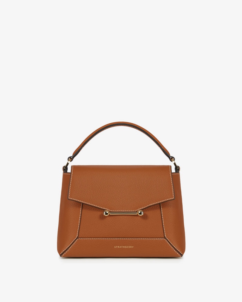 Brown Strathberry Mosaic With Stitch Crossbody Bag | UK BQVL-92815