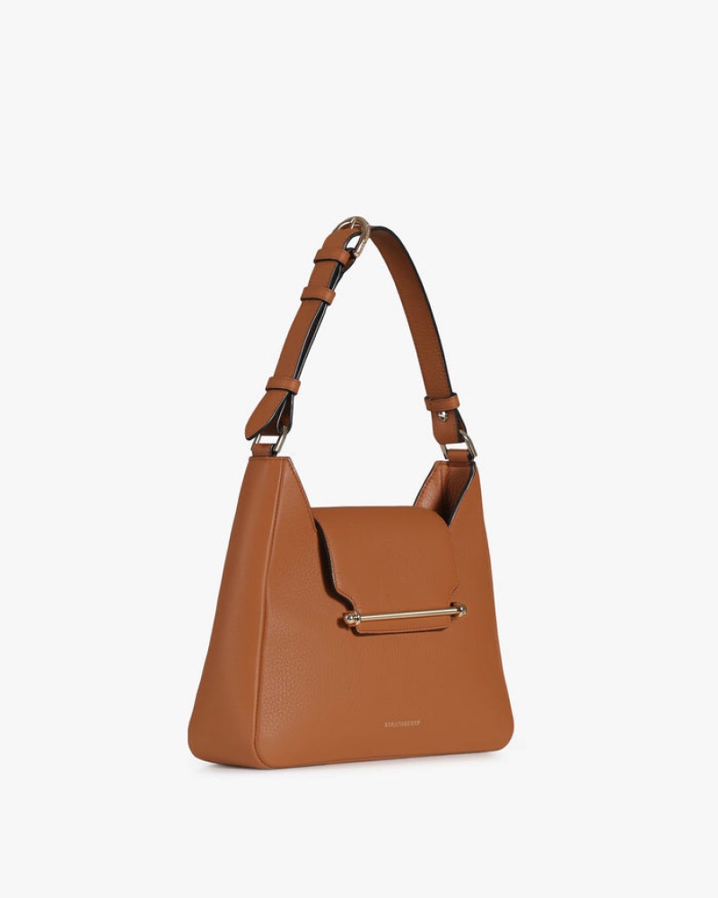 Brown Strathberry Multrees Hobo Shoulder Bag | UK CMTU-54318