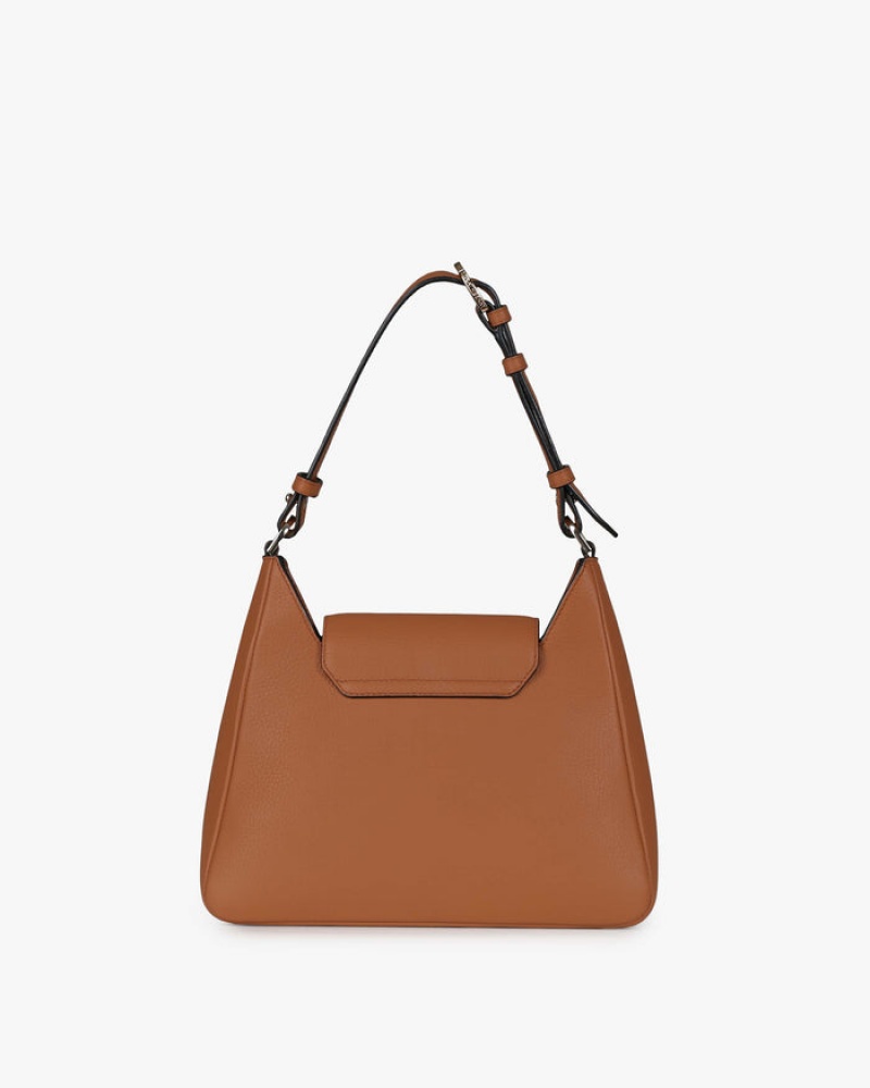 Brown Strathberry Multrees Hobo Shoulder Bag | UK CMTU-54318