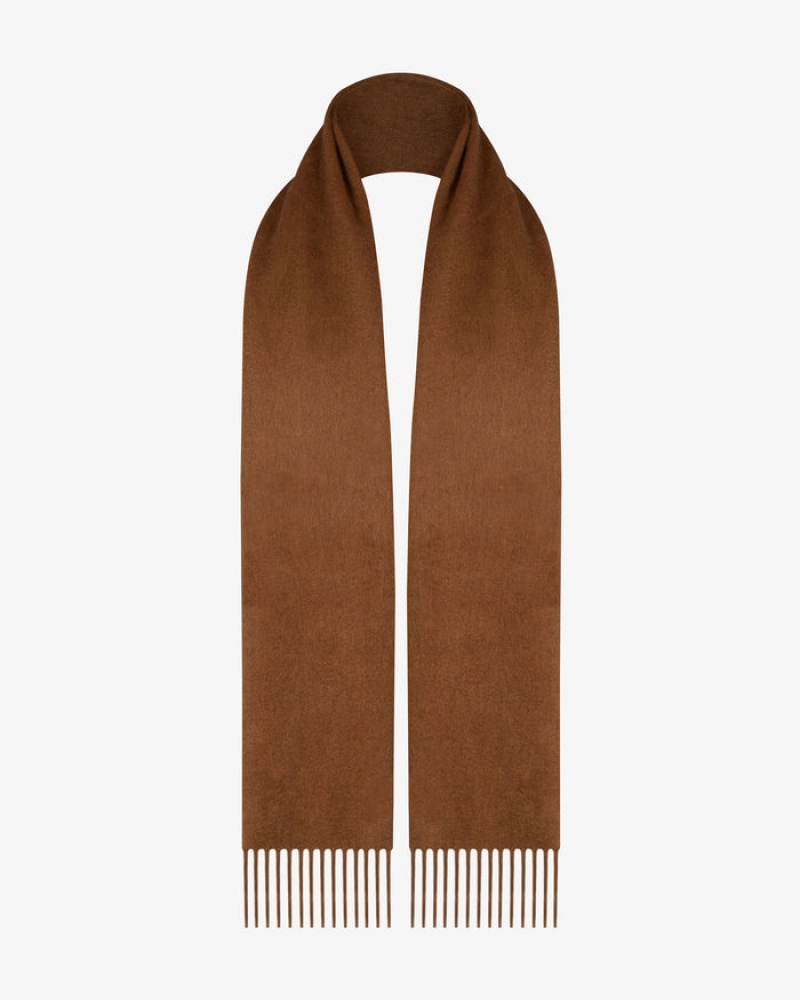 Brown Strathberry Pure Cashmere Scarf | UK EJHL-12536