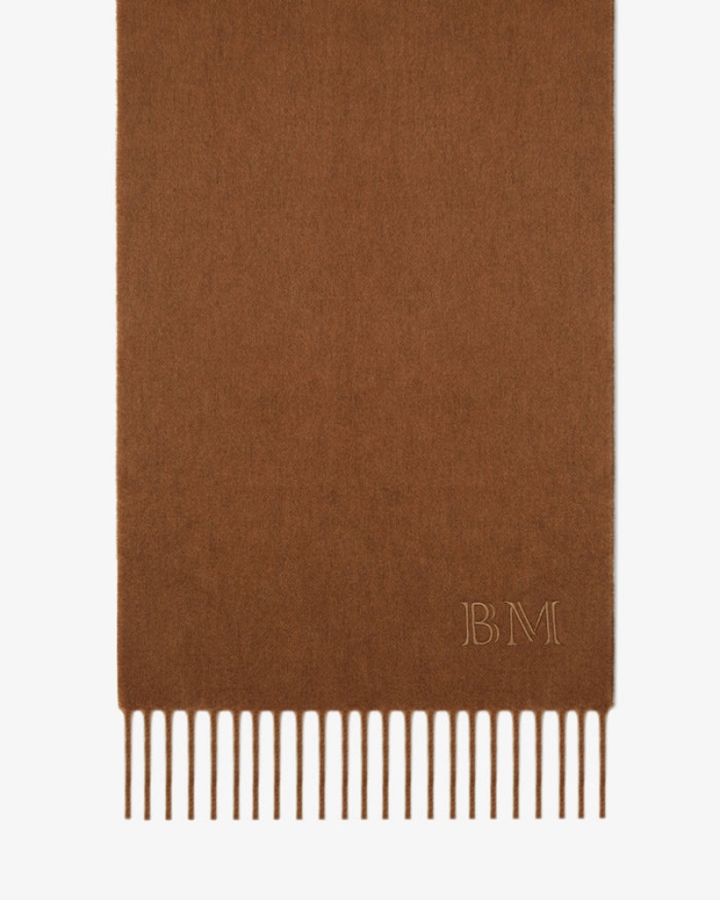 Brown Strathberry Pure Cashmere Scarf | UK EJHL-12536