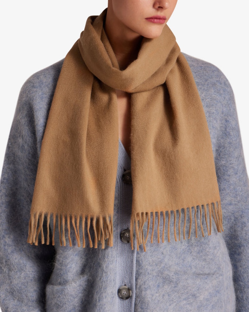 Brown Strathberry Pure Cashmere Scarf | UK IJZQ-14592