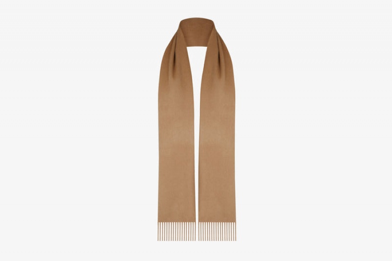 Brown Strathberry Pure Cashmere Scarf | UK IJZQ-14592