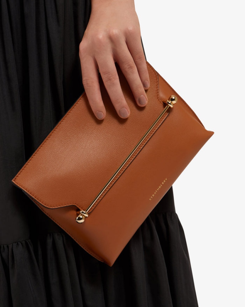 Brown Strathberry Stylist Crossbody Bag | UK QJMZ-84526