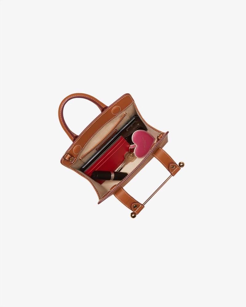 Brown Strathberry The Nano Tote Crossbody Bag | UK TORA-41952