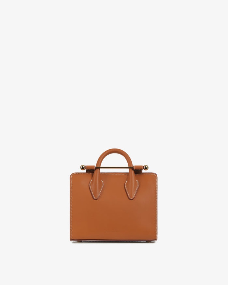 Brown Strathberry The Nano Tote Top Handle Bag | UK XDAH-92506