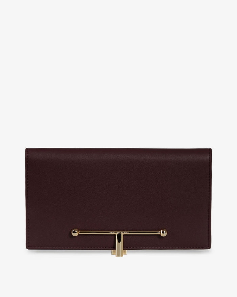 Burgundy Strathberry Large Melville Street Wallet | UK GFIW-92583