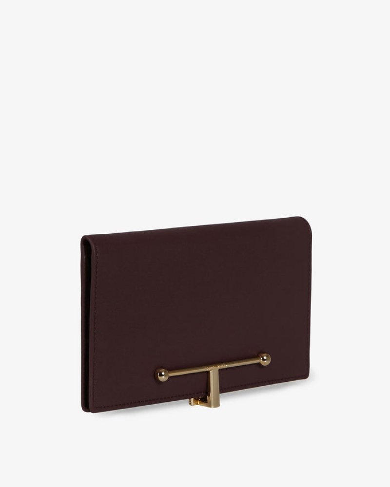 Burgundy Strathberry Large Melville Street Wallet | UK GFIW-92583