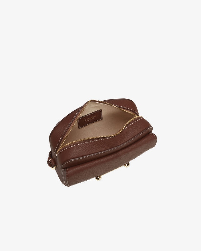 Chocolate Strathberry Mosaic Camera With Stitch Mini Bag | UK UNMO-31209