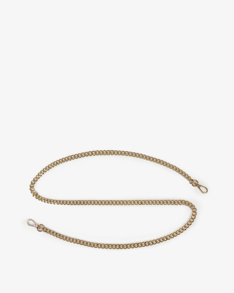 Gold Strathberry Chain (Long) Bag Strap | UK IKTL-31607