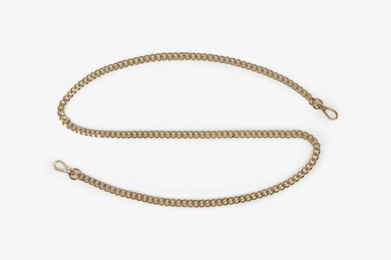 Gold Strathberry Chain (Long) Bag Strap | UK IKTL-31607