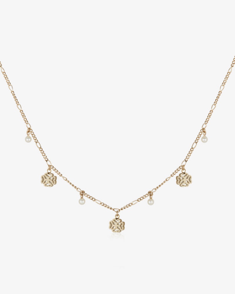 Gold Strathberry Monogram Necklace | UK GAVE-24507