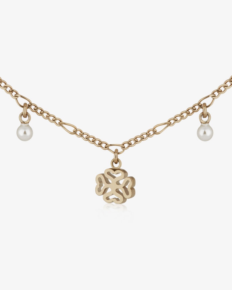 Gold Strathberry Monogram Necklace | UK GAVE-24507