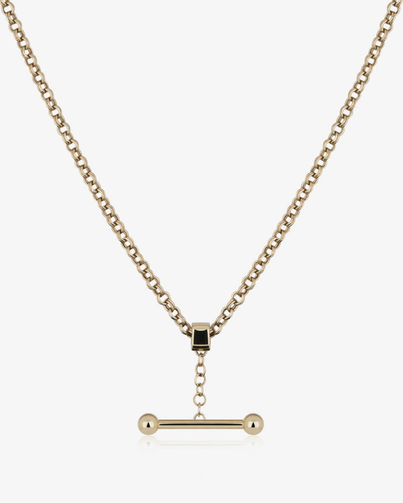 Gold Strathberry Mosaic Pendant Necklace | UK ULGY-80417